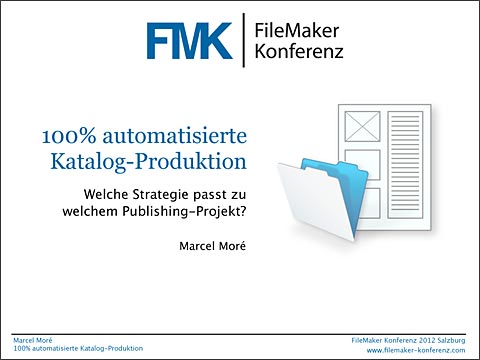 FMK2012 Vortrag FileMaker Databasepublishing