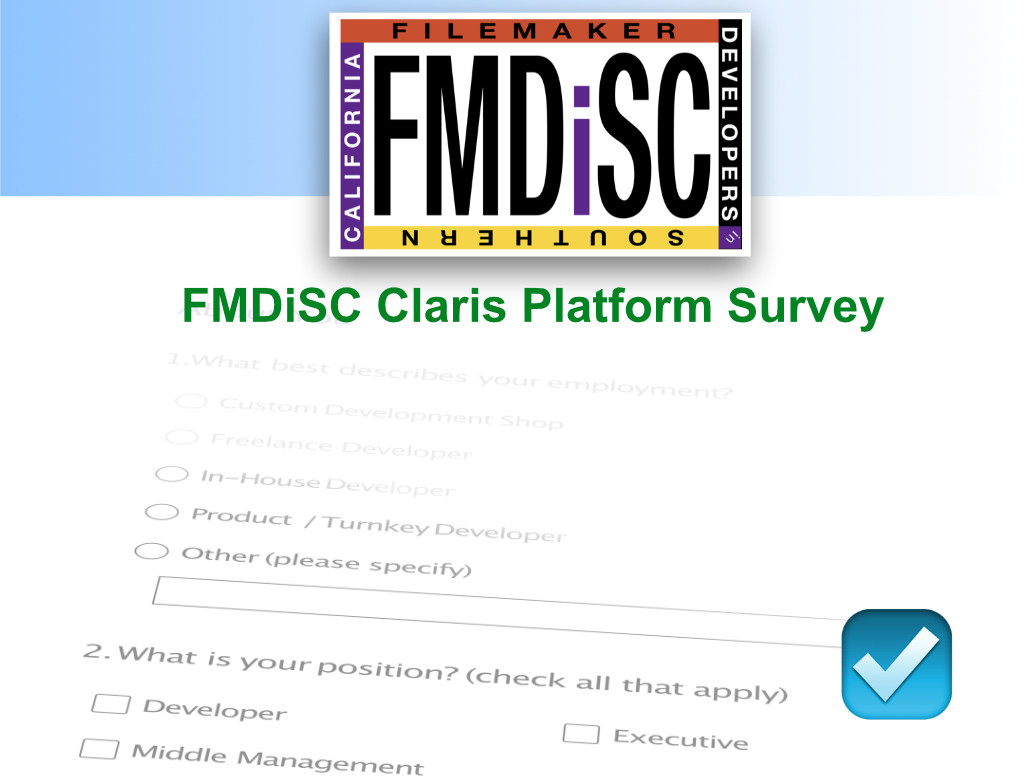 FMDiSC Claris Platform Survey