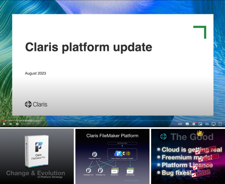 Claris platfrom update